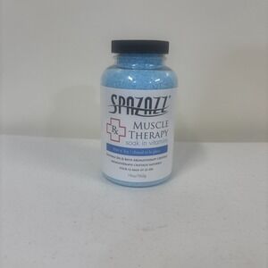 Spazazz Natural Muscle Therapy Soak Spa Bath Hot Tub Aromatherapy Crystals 19oz‎